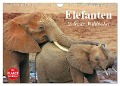 Elefanten in freier Wildbahn (Wandkalender 2024 DIN A4 quer), CALVENDO Monatskalender - Elisabeth Stanzer