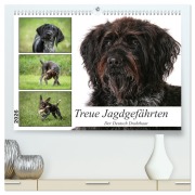 Cover-Bild zum Titel 'Treue Jagdgefährten - Der Deutsch Drahthaar (hochwertiger Premium Wandkalender 2026 DIN A2 quer), Kunstdruck in Hochglanz' von 'Yvonne Streib'