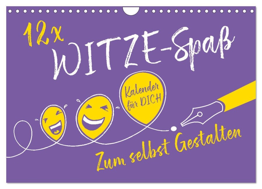 12 x WITZE-Spaß - Bastelkalender (Wandkalender 2026 DIN A4 quer), CALVENDO Monatskalender - ROTH-Design ROTH-Design
