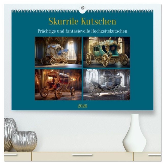 Skurrile Kutschen (hochwertiger Premium Wandkalender 2026 DIN A2 quer), Kunstdruck in Hochglanz - Steffen Gierok-Latniak