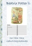 Cover-Bild zum Titel 'Der Peter Hase Geburtstagskalender' von 'Beatrix Potter, Elizabeth M. Potter'
