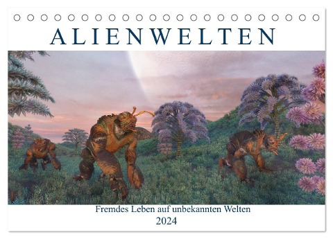 Alienwelten (Tischkalender 2024 DIN A5 quer), CALVENDO Monatskalender - Karsten Schröder