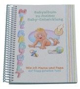 Cover-Bild zum Titel 'Babyalbum zu meiner Babyentwicklung' von 'Angelina Schulze'
