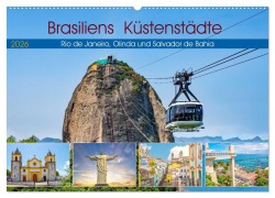 Cover-Bild zum Titel 'Brasiliens Küstenstädte - Rio de Janeiro, Olinda und Salvador de Bahia (Wandkalender 2026 DIN A2 quer), CALVENDO Monatskalender' von 'Nina Schwarze'