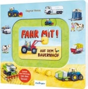 Cover-Bild zum Titel 'Meine Schiebebahn-Pappe (Soundbuch): Fahr mit auf dem Bauernhof' von 'Julia Klee'