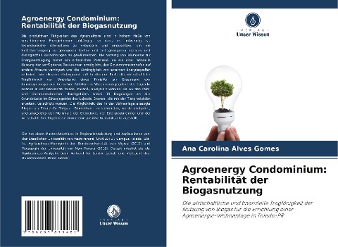 Agroenergy Condominium: Rentabilität der Biogasnutzung - Ana Carolina Alves Gomes