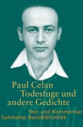 Cover-Bild zum Titel '»Todesfuge« und andere Gedichte' von 'Paul Celan'