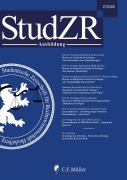 Cover-Bild zum Titel 'StudZR Ausbildung 2/2026' von ''