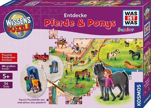 Wissenspuzzle WAS IST WAS Junior - Entdecke den Ponyhof - 
