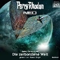 Cover-Bild zum Titel 'Perry Rhodan Neo 217: Die zerborstene Welt' von 'Ruben Wickenhäuser'