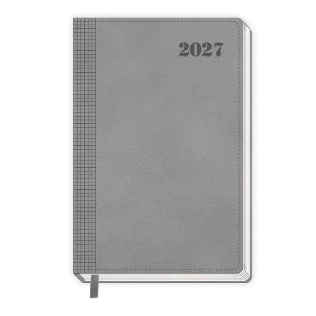TRÖTSCH - Buchkalender A5 Grau 2027 - 