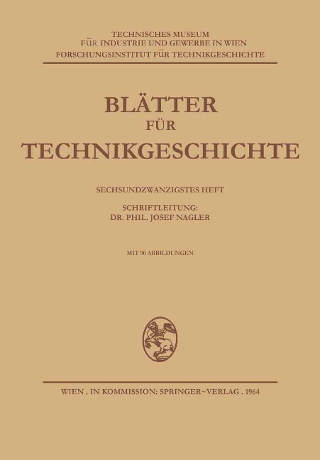 Blätter für Technikgeschichte - Josef Nagler