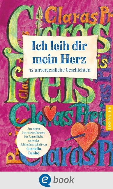 Claras Preis. Ich leih dir mein Herz - Preisträger*innen Claras Preis 2023, Alonja Rhie, Merit Lachmann, Naemi Schmitz, Clara Christ