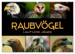 Raubvögel - lautlose Jäger (Wandkalender 2025 DIN A2 quer), CALVENDO Monatskalender - Renate Bleicher