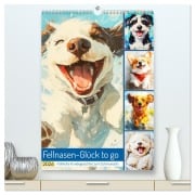 Fellnasen-Glück to go. Fröhliche Hundegesichter zum Schmunzeln (hochwertiger Premium Wandkalender 2026 DIN A2 hoch), Kunstdruck in Hochglanz - Rose Hurley