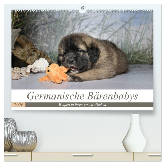 Germanische Bärenbabys (hochwertiger Premium Wandkalender 2026 DIN A2 quer), Kunstdruck in Hochglanz - Sonja Teßen