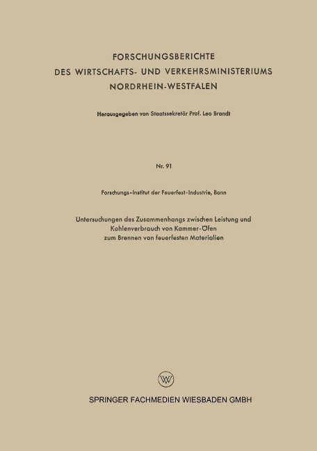 Untersuchungen des Zusammenhangs zwischen Leistung und Kohlenverbrauch von Kammer-Öfen zum Brennen von feuerfesten Materialien - 