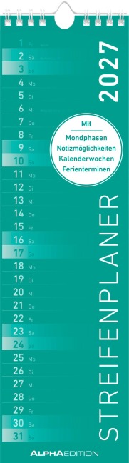 Streifenplaner Mini MINT 2027 - 