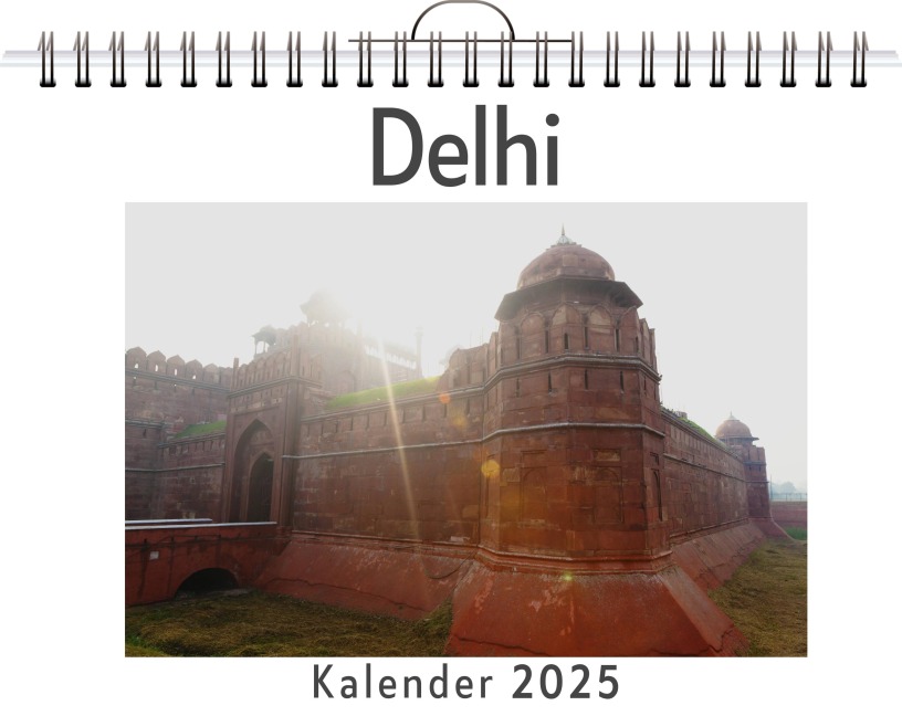 Delhi - (Wandkalender 2025, Kalender DIN A4 quer, Monatskalender im Querformat mit Kalendarium, das perfekte Geschenk) - Zoe Friedrich
