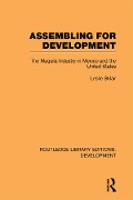 Cover-Bild zum Titel 'Assembling for Development' von 'Leslie Sklair'