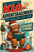Cover-Bild zum Titel 'Der ultimative Klo-Adventskalender für Highland-Kuh-Fans' von 'Finn Schubert'