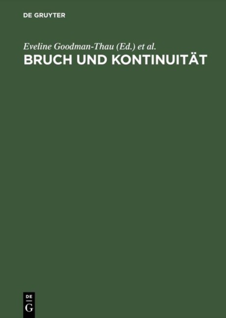 Bruch und Kontinuität - 