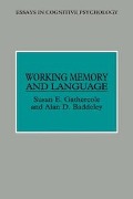 Cover-Bild zum Titel 'Working Memory and Language' von 'Susan E. Gathercole, Alan D. Baddeley'