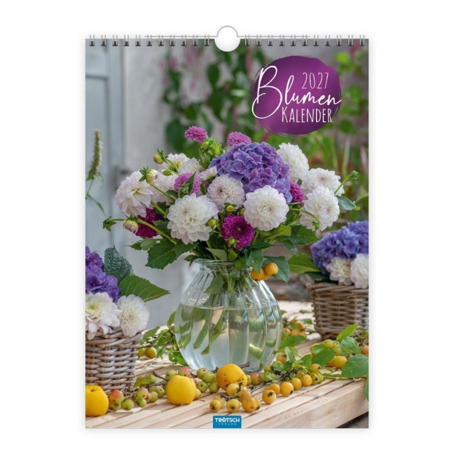 TRÖTSCH - Classickalender Blumenkalender 2027 - 