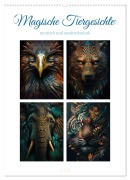 Magische Tiergesichter (Wandkalender 2026 DIN A2 hoch), CALVENDO Monatskalender - Steffen Gierok-Latniak
