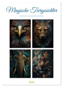 Cover-Bild zum Titel 'Magische Tiergesichter (Wandkalender 2026 DIN A2 hoch), CALVENDO Monatskalender' von 'Steffen Gierok-Latniak'