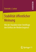 Cover-Bild zum Titel 'Stabilität öffentlicher Meinung' von 'Dominik J. Leiner'