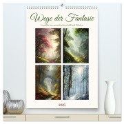 Cover-Bild zum Titel 'Wege der Fantasie (hochwertiger Premium Wandkalender 2026 DIN A2 hoch), Kunstdruck in Hochglanz' von 'Sabine Löwer'