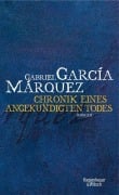 Cover-Bild zum Titel 'Chronik eines angekündigten Todes' von 'Gabriel García Márquez'