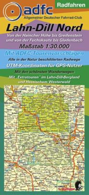 Lahn-Dill Nord Radfahren 1 : 30 000 - 