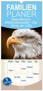 Cover-Bild zum Titel 'Familienplaner 2026 - Majestätische Weißkopfseeadler - Der König der Lüfte mit 5 Spalten (Wandkalender, 21 x 45 cm) CALVENDO' von 'Mb Fotografie'