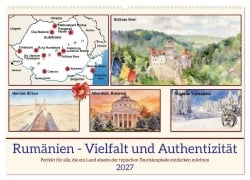 Cover-Bild zum Titel 'Rumänien - Vielfalt und Authentizität (Wandkalender 2027 DIN A2 quer), CALVENDO Monatskalender' von 'Claudia Kleemann'