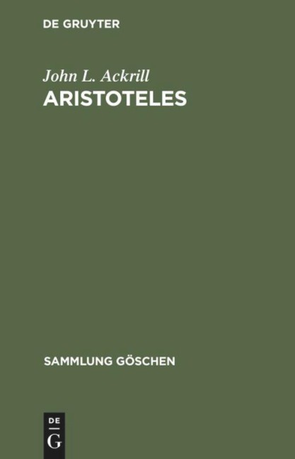 Aristoteles - John L. Ackrill