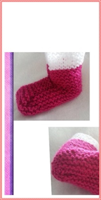 Strickanleitung einfach Babyschuhe, schnell gestrickt - Kerstin Münchehofe