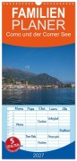 Cover-Bild zum Titel 'Familienplaner 2027 - Como und der Comer See mit 5 Spalten (Wandkalender, 21 x 45 cm) CALVENDO' von 'Stephan Käufer www. stephan-kaeufer@gmx. de'