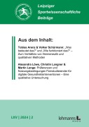 Cover-Bild zum Titel 'Leipziger Sportwissenschaftliche Beiträge' von ''