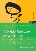 Cover-Bild zum Titel 'Hybride Softwareentwicklung' von 'Björn Berg, Philip Knott, Gregor Sandhaus'