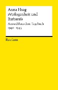 Cover-Bild zum Titel '»Verlogenheit und Barbarei«' von 'Anna Haag'