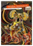 Cover-Bild zum Titel 'Wildes Australien - Tiere im Stile der Aborigine-Kunst (Wandkalender 2027 DIN A3 hoch), CALVENDO Monatskalender' von 'Anja Frost'