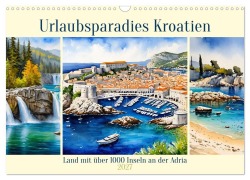 Cover-Bild zum Titel 'Urlaubsparadies Kroatien (Wandkalender 2027 DIN A3 quer), CALVENDO Monatskalender' von 'Claudia Kleemann'