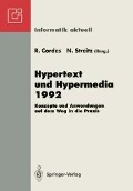 Cover-Bild zum Titel 'Hypertext und Hypermedia 1992' von ''