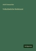 Cover-Bild zum Titel 'Volkstümliche Redekunst' von 'Adolf Damaschke'