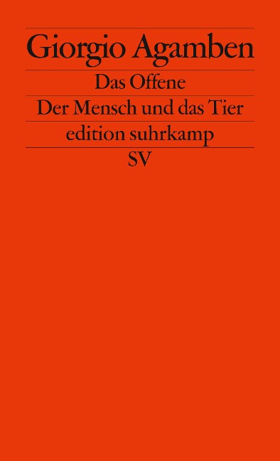 Das Offene - Giorgio Agamben