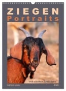 Cover-Bild zum Titel 'Ziegenportraits (Wandkalender 2026 DIN A3 hoch), CALVENDO Monatskalender' von 'Sabine Löwer'