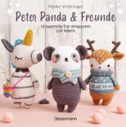 Cover-Bild zum Titel 'Peter Panda & Freunde. 10 supersüße Tier-Amigurumis zum Häkeln' von 'Femke Vindevogel'