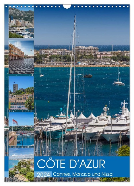 CÔTE D¿AZUR Cannes, Monaco und Nizza (Wandkalender 2024 DIN A3 hoch), CALVENDO Monatskalender - Melanie Viola